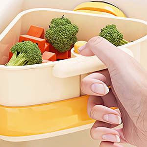HASTHIP Triangular Kitchen Sink Drain Basket with Strong Suction Cups and Press-Release Emptying