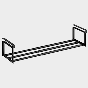 HASTHIP Shelf Extender for Wardrobe, Shoe Rack 40-65cm, 10cm Spacing Hanging Under-Shelf