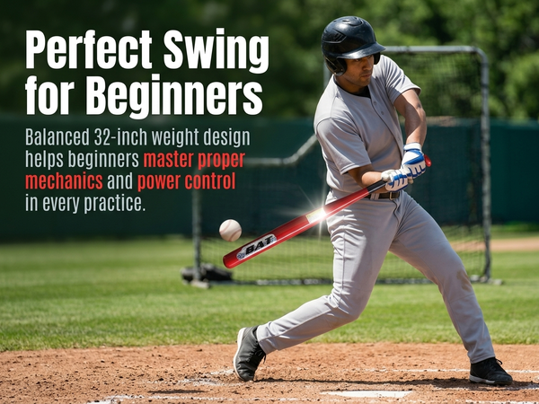 HASTHIP 32 Inch Alloy Steel Baseball Bat for Adults with Non-Slip Rubber Grip for Beginner Practice