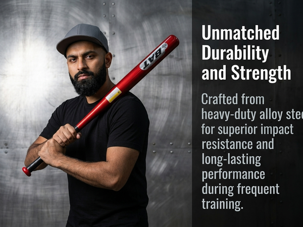 HASTHIP 32 Inch Alloy Steel Baseball Bat for Adults with Non-Slip Rubber Grip for Beginner Practice