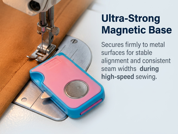 HASTHIP Magnetic Sewing Machine Seam Guide with Dual Scale and Retractable Seam Ripper