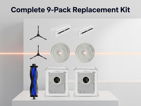 HASTHIP 9-Piece Replacement Parts Kit for Ecovacs Deebot Mini Omni 2-in-1 Robot Vacuum