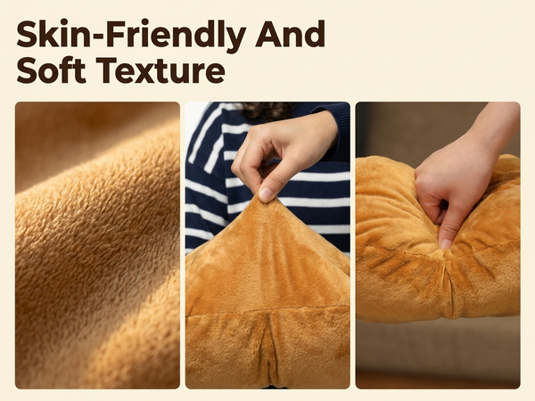 HASTHIP 42CM Meat Bone Plush Pillow with Soft Cotton Filling for Naps and Home Décor
