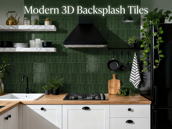 HASTHIP 10-Sheet Peel-and-Stick 3D Backsplash Tiles with Raised Gel Finish for Indoor Walls