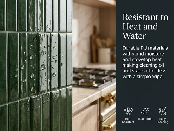 HASTHIP 10-Sheet Peel-and-Stick 3D Backsplash Tiles with Raised Gel Finish for Indoor Walls