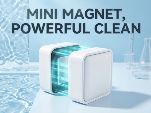 Qpets Mini Magnetic Algae Scraper for Compact Aquariums with 3cm Head and Floating Pad