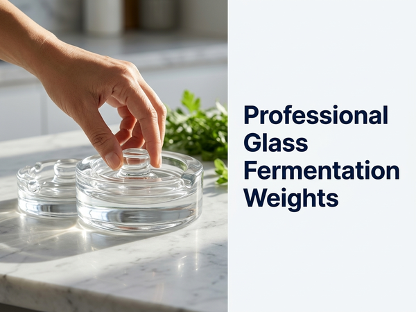 HASTHIP Fermentation Weight Glass for Wide Mouth Mason Jars, 2 Pack 7oz Pickling Weights