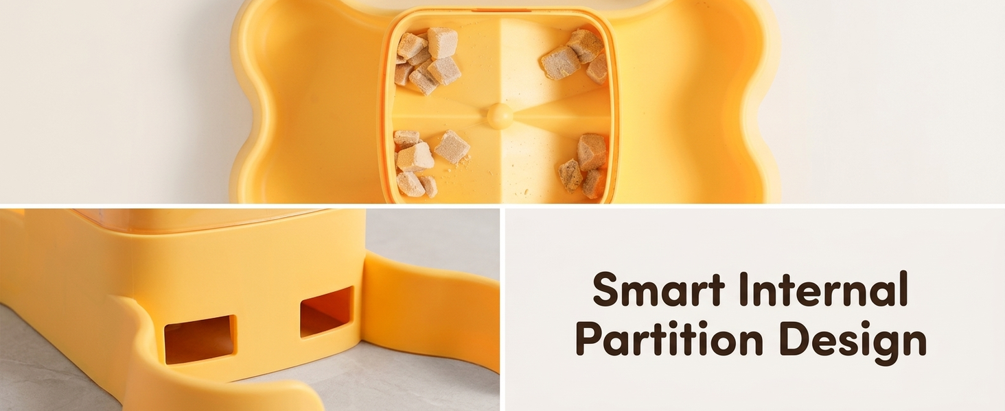 Qpets Interactive Dog and Cat Treat Dispenser Puzzle Feeder for Slow Eating and Enrichment Play