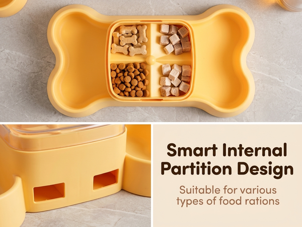 Qpets Interactive Dog and Cat Treat Dispenser Puzzle Feeder for Slow Eating and Enrichment Play