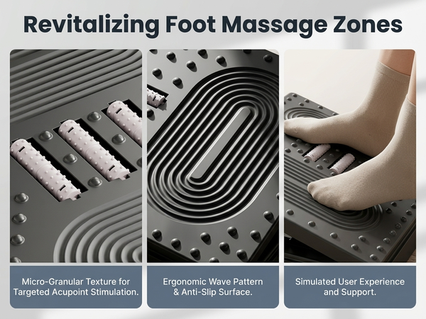 HASTHIP Foot Rest for Under Desk, Ergonomic Adjustable Footrest with 6 Height Levels