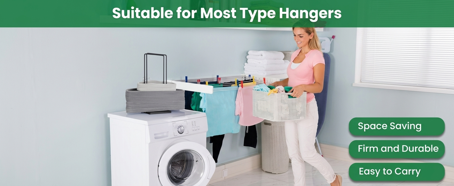 HASTHIP Stackable Hanger Storage Rack in Carbon Steel, Matte Finish, Holds Up to 100 Hangers
