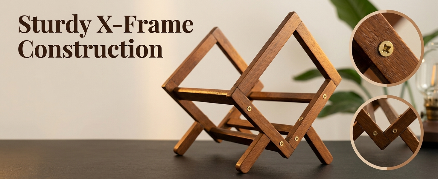 HASTHIP Bamboo Desktop Bookshelf with Open Storage for Books, Magazines and Everyday Desk Items