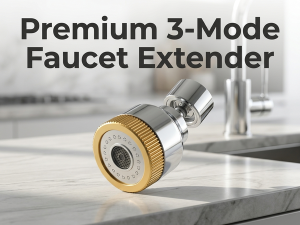 HASTHIP Faucet Sink Aerator Extender with Swivel and 3 Water Modes Adjustable Water Modes