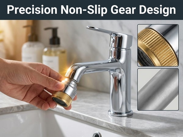 HASTHIP Faucet Sink Aerator Extender with Swivel and 3 Water Modes Adjustable Water Modes