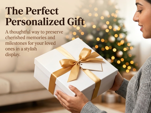 HASTHIP DIY Shadow Box Frame Kit with Movable Mini Frames for Personalized Photo Displays