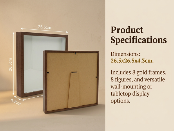 HASTHIP DIY Shadow Box Frame Kit with Movable Mini Frames for Personalized Photo Displays