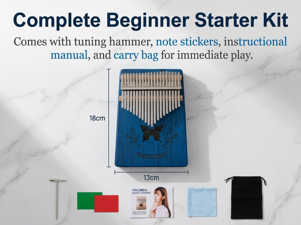 HASTHIP 21 Keys Thumb Piano Kalimba Musical Instruments for Adults Kids Small Musical