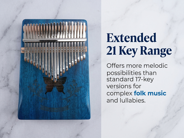 HASTHIP 21 Keys Thumb Piano Kalimba Musical Instruments for Adults Kids Small Musical