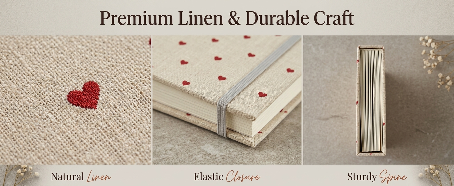 HASTHIP Mini Linen Cover Photo Album with Clear Pockets and Front Window for Personalisation