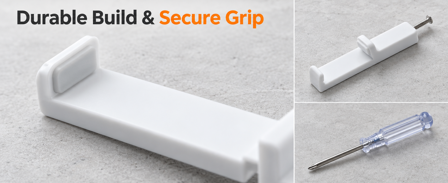 HASTHIP Adjustable Toilet Seat Lifter Handle for Touch-Free Use with 304 Stainless Steel Screws