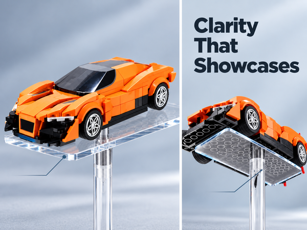 HASTHIP 3-Tier Acrylic Display Stand Set of Two for Diecast Cars and Collectibles