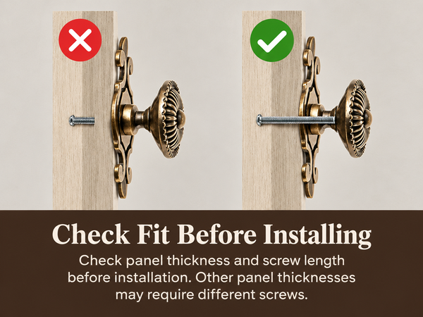 HASTHIP 2-Piece Mushroom Cabinet Knobs in Zinc Alloy with Antique Brass Backplates