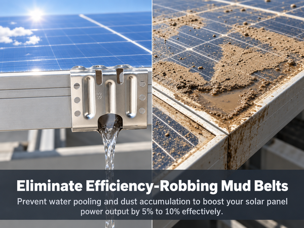 HASTHIP 304 Stainless Steel Solar Panel Water Drainage Clips for 35mm Framed Panels, Snap-On Fit